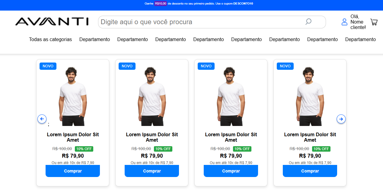  Pagina de vendas de produtos com HTML, CSS e JavaScript
